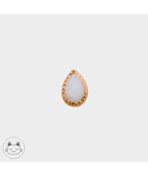 Auris- Cabochon "Teardrop"- Or jaune et perle 50% de réduction en Octobre 2024