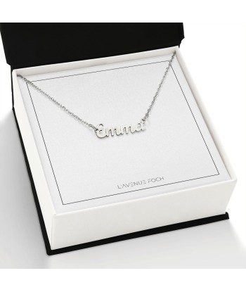 Cadeau Pour Femme, Cadeau Pour Copine Petite Amie Epouse Amie Soeur Meilleure Amie Mère Fille, Collier Prénom Personnalisé, Collier Mot Véritable concentré