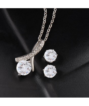 Cadeau de Mariage Jumelle, Mariage Soeur Jumelle Amie BFF, Collier Boucles D'Oreilles Cadeau De Mariage, Bijoux Cadeau De Mariage Paris Déstockage Promo