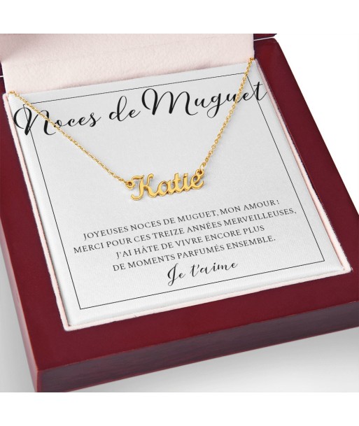 Cadeau Pour Femme, Cadeau Pour Épouse, Cadeau Anniversaire de Mariage, Cadeau 13 Ans De Mariage, Noces De Muguet, Collier Bijoux une grave pollution 