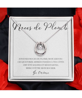 Cadeau Pour Femme, Cadeau Pour Épouse, Cadeau Anniversaire de Mariage, Cadeau 14 Ans De Mariage, Noces De Plomb, Collier Bijoux Dans la société mordern