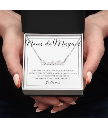 Cadeau Pour Femme, Cadeau Pour Épouse, Cadeau Anniversaire de Mariage, Cadeau 13 Ans De Mariage, Noces De Muguet, Collier Bijoux une grave pollution 