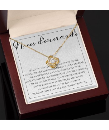 Cadeau Pour Maman, Cadeau Pour Parents, Cadeau Anniversaire de Mariage, Cadeau 40 Ans De Mariage, Noces D'Emeraude, Collier Bijoux 50% de réduction en Octobre 2024