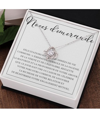 Cadeau Pour Maman, Cadeau Pour Parents, Cadeau Anniversaire de Mariage, Cadeau 40 Ans De Mariage, Noces D'Emeraude, Collier Bijoux 50% de réduction en Octobre 2024