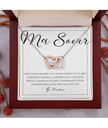 Cadeau Pour Soeur, Cadeau Pour Copine Meilleure Amie Soeur BFF, Cadeau Anniversaire Ma Soeur, Collier Bijoux 2 - 3 jours ouvrés.