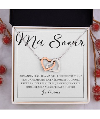 Cadeau Pour Soeur, Cadeau Pour Copine Meilleure Amie Soeur BFF, Cadeau Anniversaire Ma Soeur, Collier Bijoux 2 - 3 jours ouvrés.