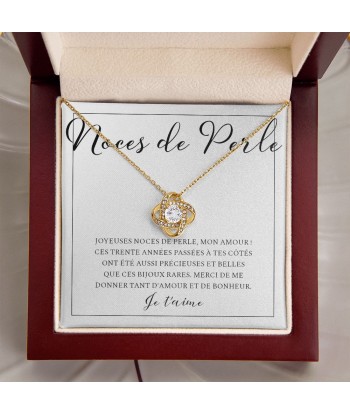 Cadeau Pour Femme, Cadeau Pour Épouse, Cadeau Anniversaire de Mariage, Cadeau 30 Ans De Mariage, Noces De Perle, Collier Bijoux 50% de réduction en Octobre 2024