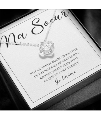 Cadeau Pour Soeur, Cadeau Pour Copine Meilleure Amie Soeur BFF, Cadeau Anniversaire Ma Soeur, Collier Bijoux la chaussure