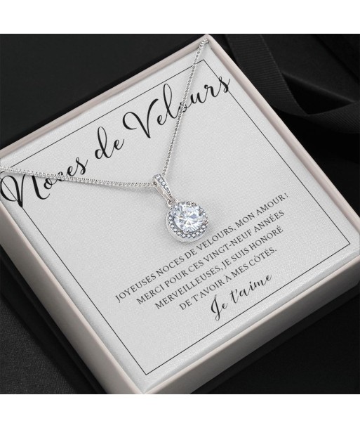 Cadeau Pour Femme, Cadeau Pour Épouse, Cadeau Anniversaire de Mariage, Cadeau 29 Ans De Mariage, Noces De Velours, Collier Bijoux d'Europe débarque