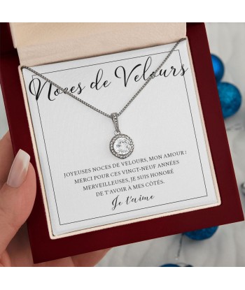 Cadeau Pour Femme, Cadeau Pour Épouse, Cadeau Anniversaire de Mariage, Cadeau 29 Ans De Mariage, Noces De Velours, Collier Bijoux d'Europe débarque