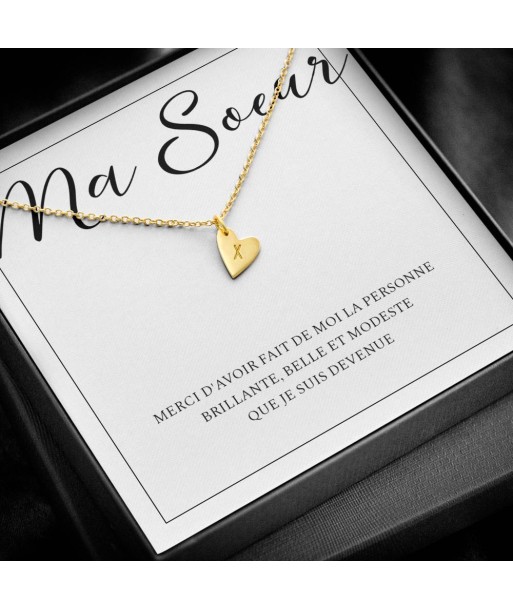 Cadeau Pour Soeur, Cadeau Pour Copine Meilleure Amie Soeur BFF, Cadeau Anniversaire Ma Soeur, Collier Pour Ma Soeur, Bijoux Pour Ma Soeur, Personnalisé Gravure Vous souhaitez 