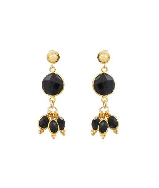 Boucles d'oreilles Pondichéry- onyx vente chaude votre 