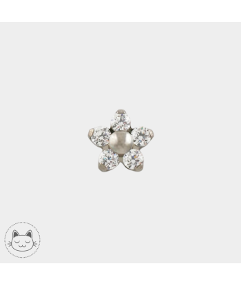 NeoMetal - Flower - Zircons Blanc Découvrez la collection