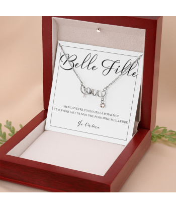 Cadeau Belle Fille, Cadeau Pour Fille, Cadeau Anniversaire Belle Fille, Collier Pour Belle Fille, Cadeau De La Belle Mère Du Beau Père 50-70% off 