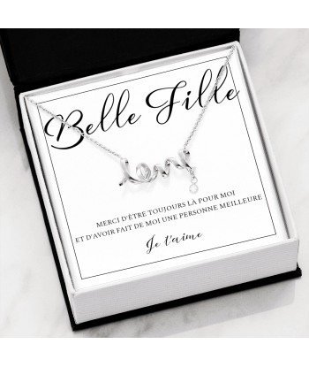 Cadeau Belle Fille, Cadeau Pour Fille, Cadeau Anniversaire Belle Fille, Collier Pour Belle Fille, Cadeau De La Belle Mère Du Beau Père 50-70% off 