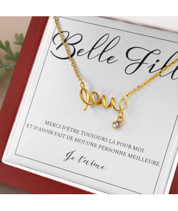 Cadeau Belle Fille, Cadeau Pour Fille, Cadeau Anniversaire Belle Fille, Collier Pour Belle Fille, Cadeau De La Belle Mère Du Beau Père 50-70% off 