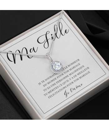 Cadeau Pour Ma Fille, Cadeau Pour Fille Belle Fille, Cadeau Mariage Fille, Collier Pour Ma Fille, Cadeau De Maman Du Papa Venez acheter