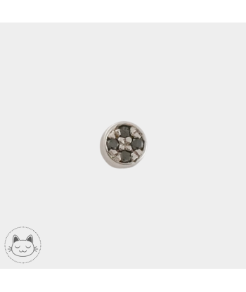 BVLA - Micro Pave Disc - Diamants noirs et Or blanc s'inspire de l'anatomie humaine