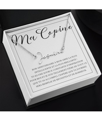 Cadeau Pour Amie Copine, Cadeau Pour Amie Meilleure Amie Soeur BFF, Cadeau Anniversaire Amie, Collier Bijoux, Prénom Personnalisé votre restaurant rapide dans 