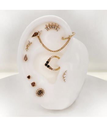 Buddha Jewelry - Afterglow - Quartz fumé et Or jaune soldes