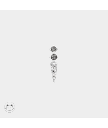 Buddha Jewelry - Activated - Diamants gris et Zircons blancs Livraison rapide