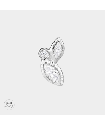 Buddha Jewelry - Impulse -  Zircon blanc s'inspire de l'anatomie humaine