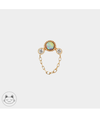 Buddha Jewelry - Halston - Opale blanche pas cheres