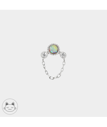 Buddha Jewelry - Halston - Opale blanche pas cheres