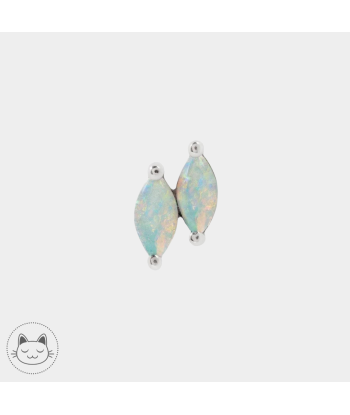 Buddha Jewelry - Double Zuri Marquise - Opale Blanche ou a consommer sur place