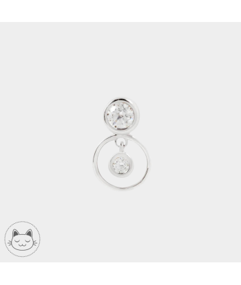 Buddha Jewelry - Warhol - Zircons Blanc livraison et retour toujours gratuits