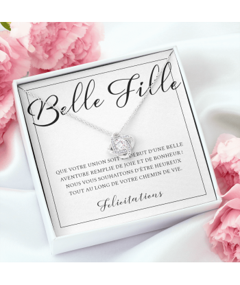 Cadeau Belle Fille, Cadeau Pour Fille, Cadeau Mariage Belle Fille, Collier Pour Belle Fille, Cadeau De La Belle Mère Du Beau Père Jusqu'à 80% De Réduction